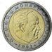 Monaco, 2 Euro, 2001, MS(63), Bi-Metallic, KM:186