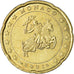Monaco, 20 Euro Cent, 2001, AU(55-58), Brass, KM:171