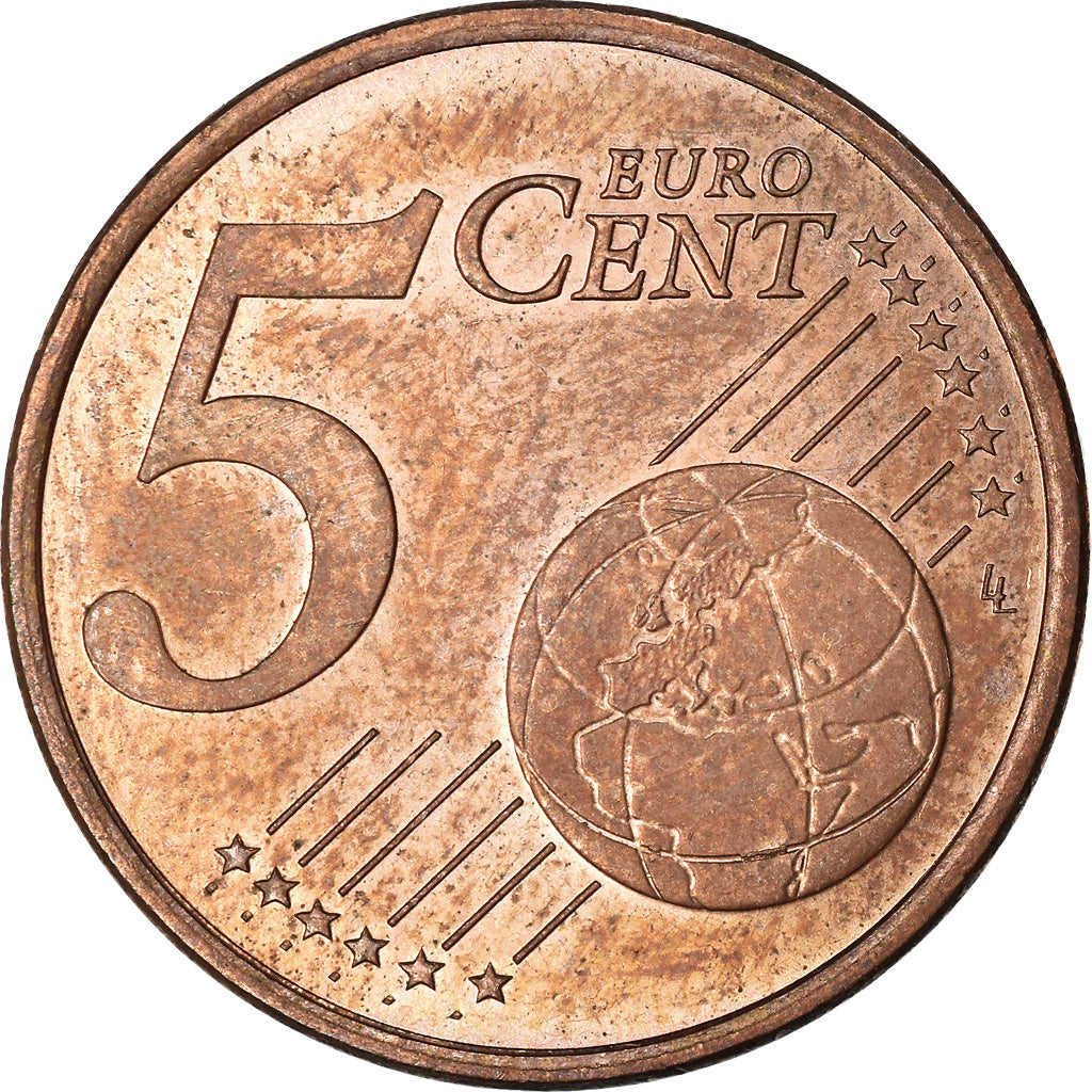 Monaco, 5 Euro Cent, 2001, AU(55-58), Copper Plated Steel, KM:169