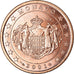 Monaco, 5 Euro Cent, 2001, AU(55-58), Copper Plated Steel, KM:169