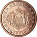 Monaco, Euro Cent, 2001, AU(55-58), Copper Plated Steel, KM:167
