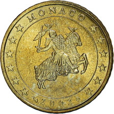 Monaco, 50 Euro Cent, 2002, AU(55-58), Brass, Gadoury:MC177, KM:172