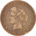 FRANCE, Cérès, 10 Centimes, 1897, Paris, KM #815.1, VF(30-35), Bronze, Gadoury #