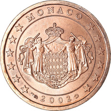 Monaco, 5 Euro Cent, 2002, AU(55-58), Copper Plated Steel, KM:169