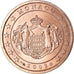 Monaco, 5 Euro Cent, 2002, AU(55-58), Copper Plated Steel, KM:169