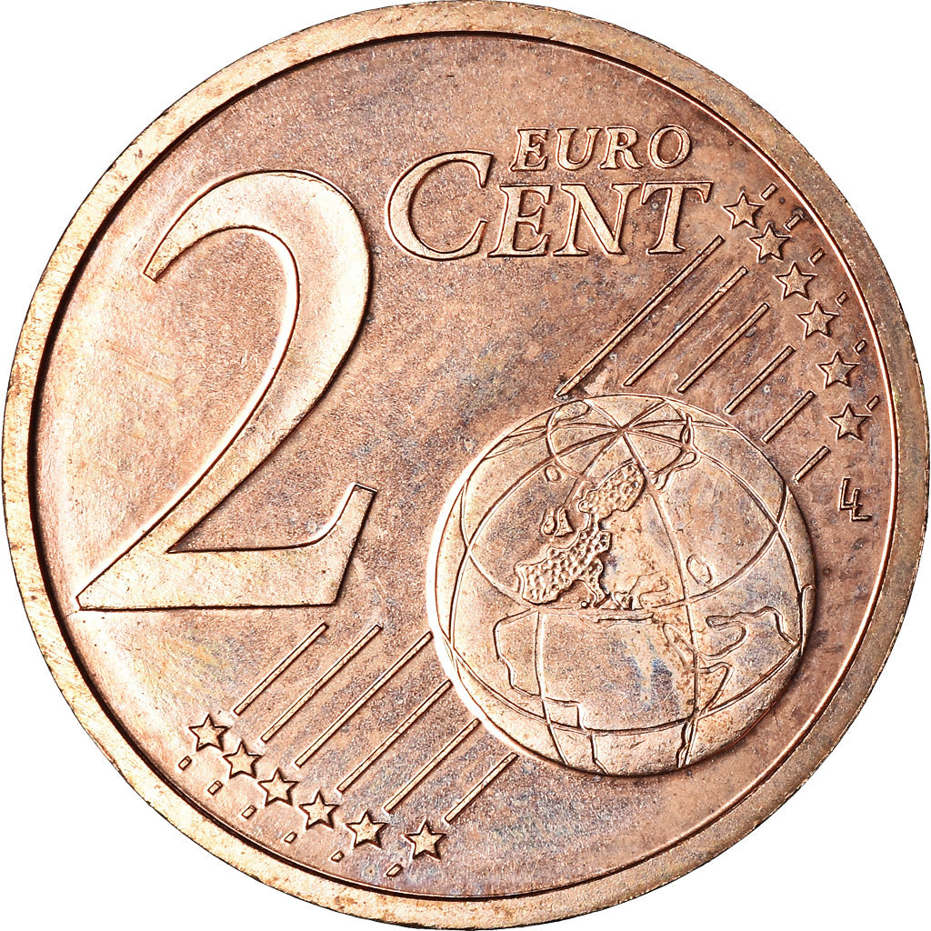 Monaco, 2 Euro Cent, 2002, AU(55-58), Copper Plated Steel, KM:168