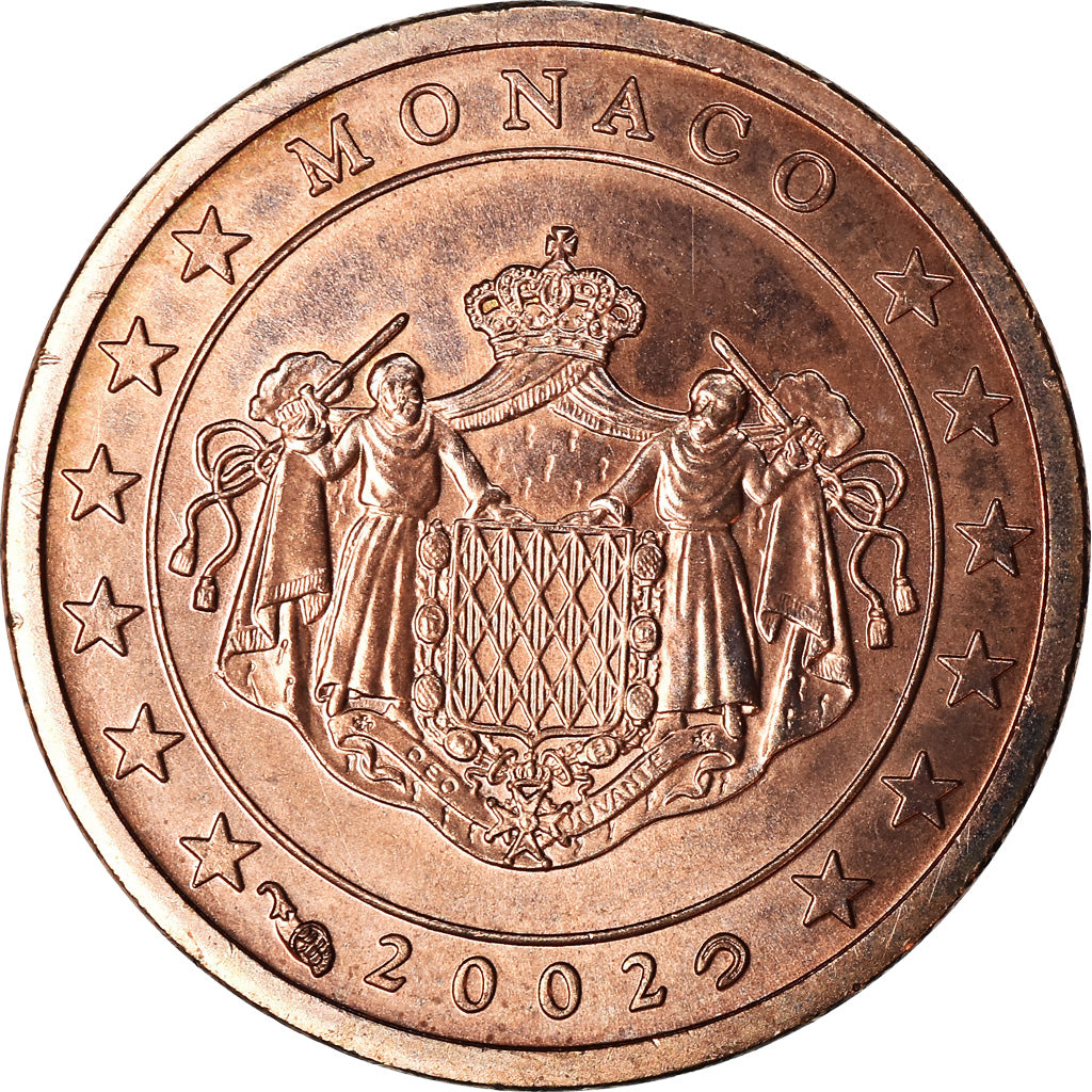 Monaco, Euro Cent, 2002, AU(55-58), Copper Plated Steel, KM:167
