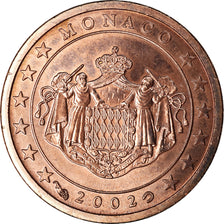 Monaco, Euro Cent, 2002, AU(55-58), Copper Plated Steel, KM:167