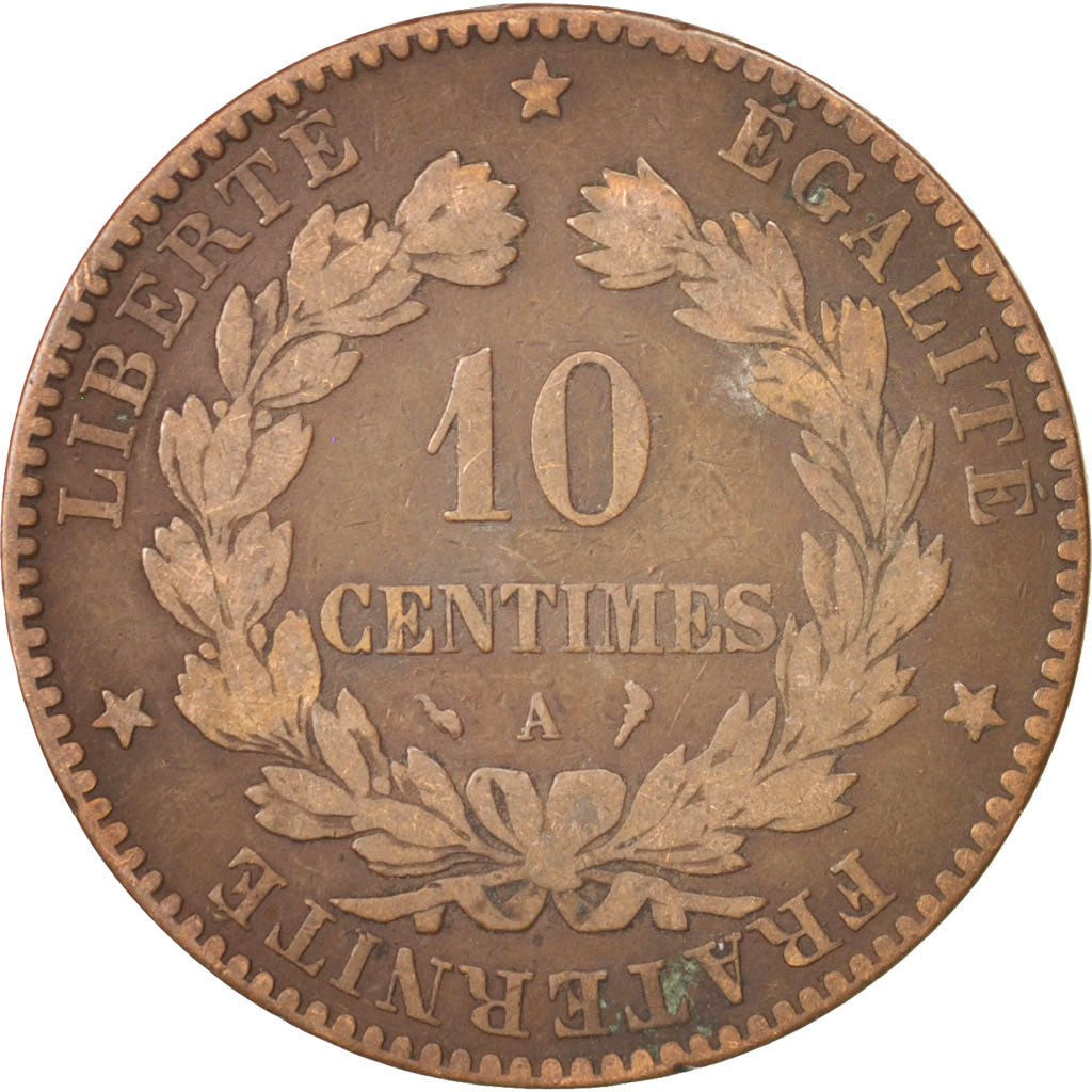 Coin, France, Cérès, 10 Centimes, 1897, Paris, VF(30-35), Bronze, KM:815.1