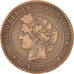 FRANCE, Cérès, 10 Centimes, 1897, Paris, KM #815.1, VF(30-35), Bronze, Gadoury #