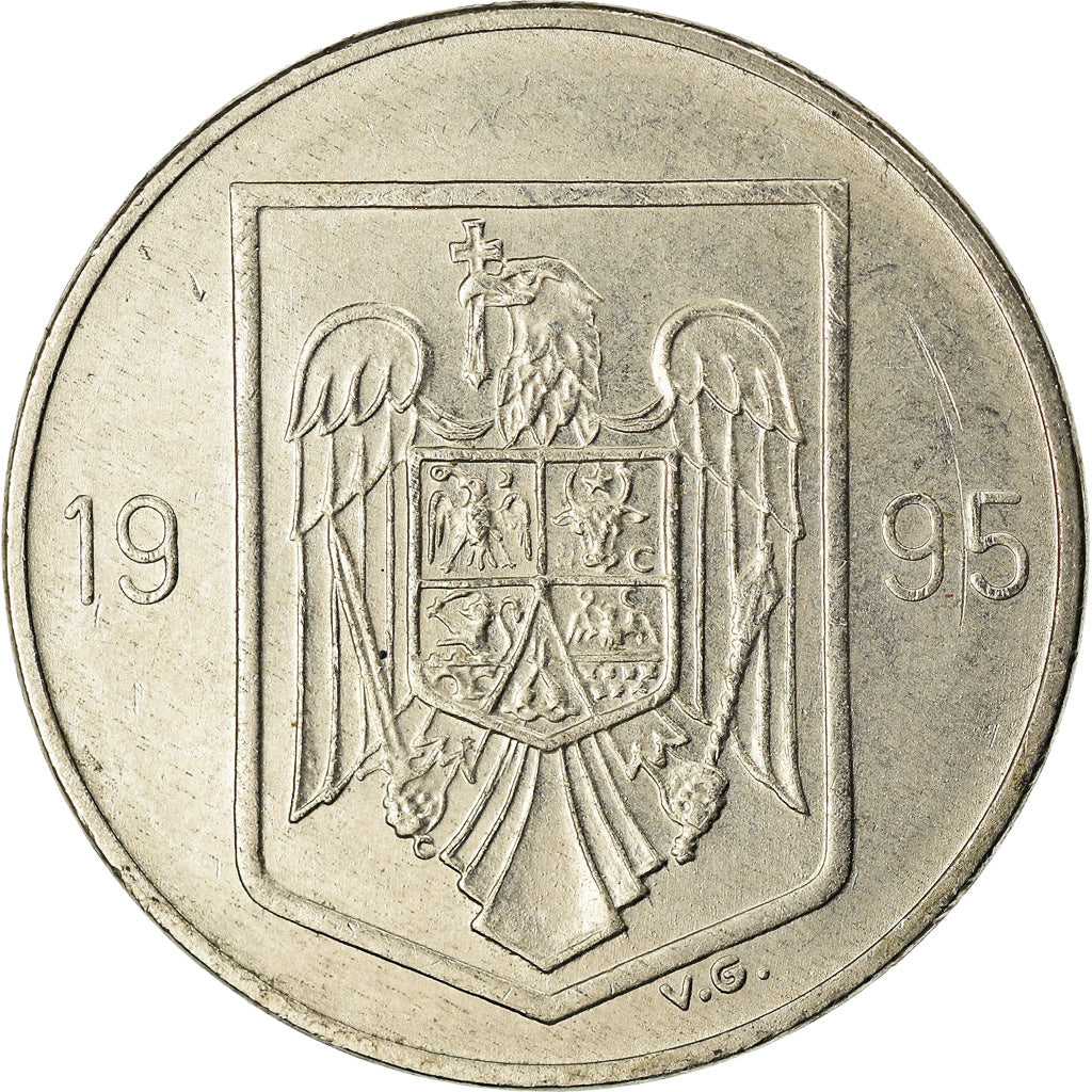 Monnaie, Roumanie, 10 Lei, 1995, TTB, Nickel Clad Steel, KM:116