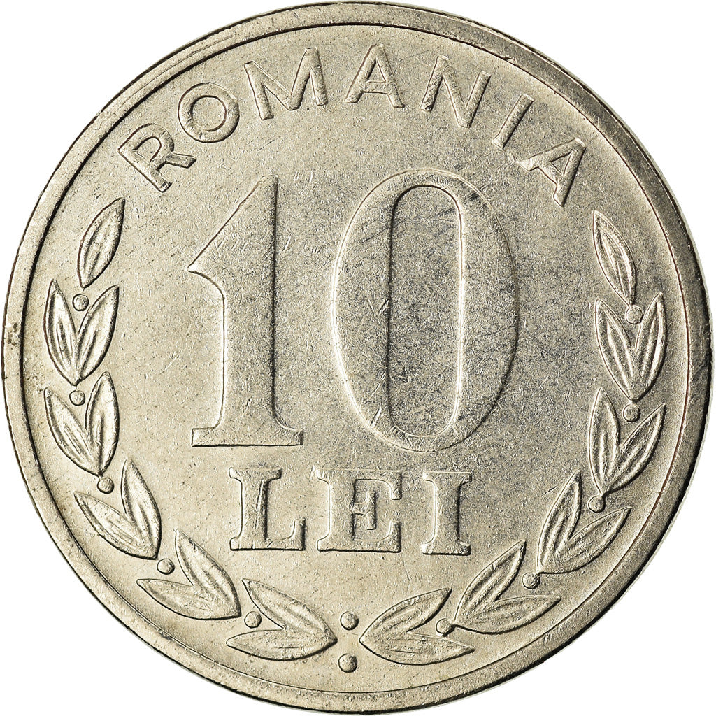 Monnaie, Roumanie, 10 Lei, 1995, TTB, Nickel Clad Steel, KM:116