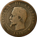 Moneta, Francia, Napoleon III, Napoléon III, 10 Centimes, 1855, Marseille, MB