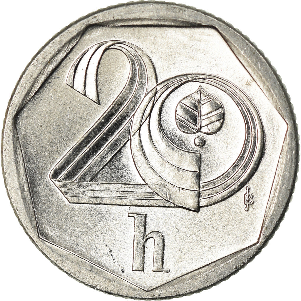 Münze, Tschechische Republik, 20 Haleru, 1998, Jablonec nad Nisou, SS