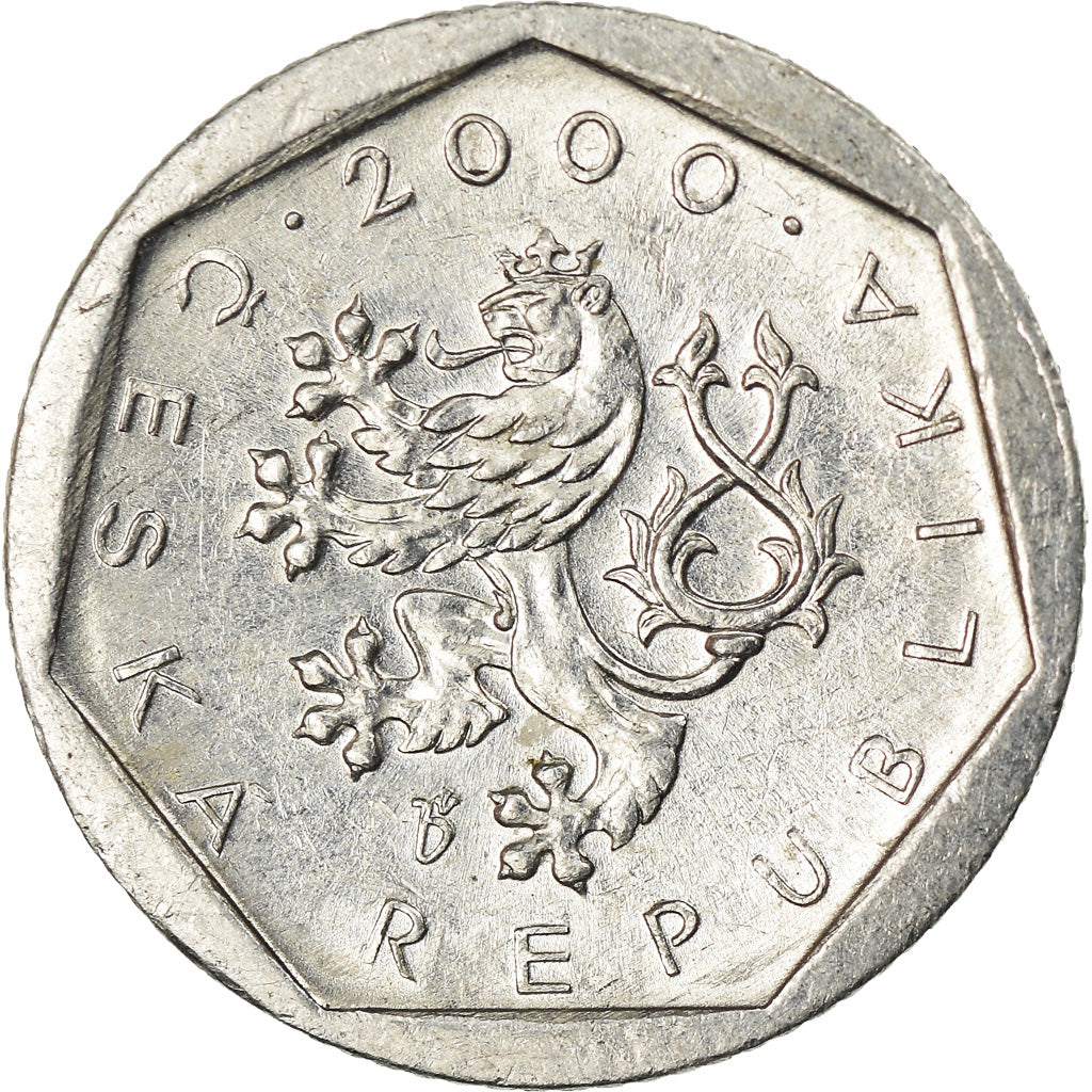 Moeda, República Checa, 20 Haleru, 2000, Jablonec nad Nisou, EF(40-45)