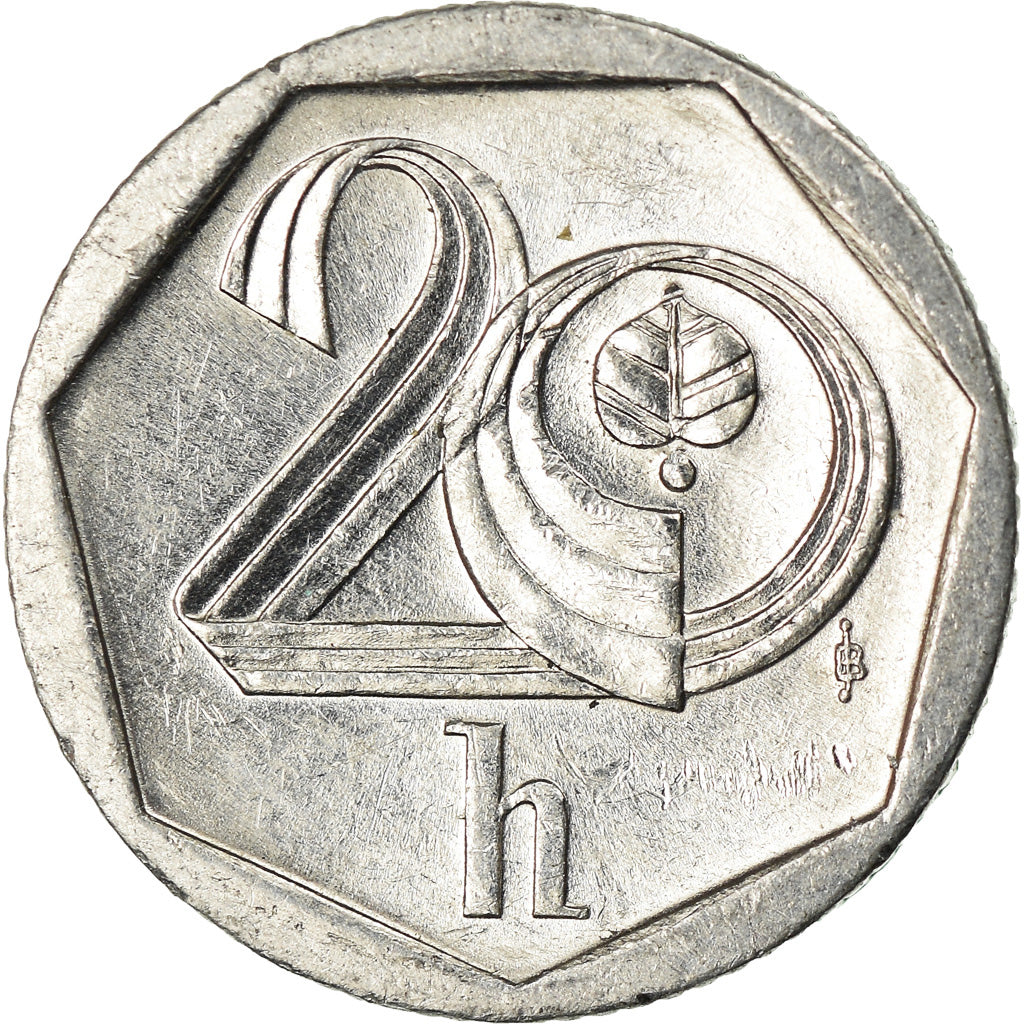Moeda, República Checa, 20 Haleru, 2000, Jablonec nad Nisou, EF(40-45)