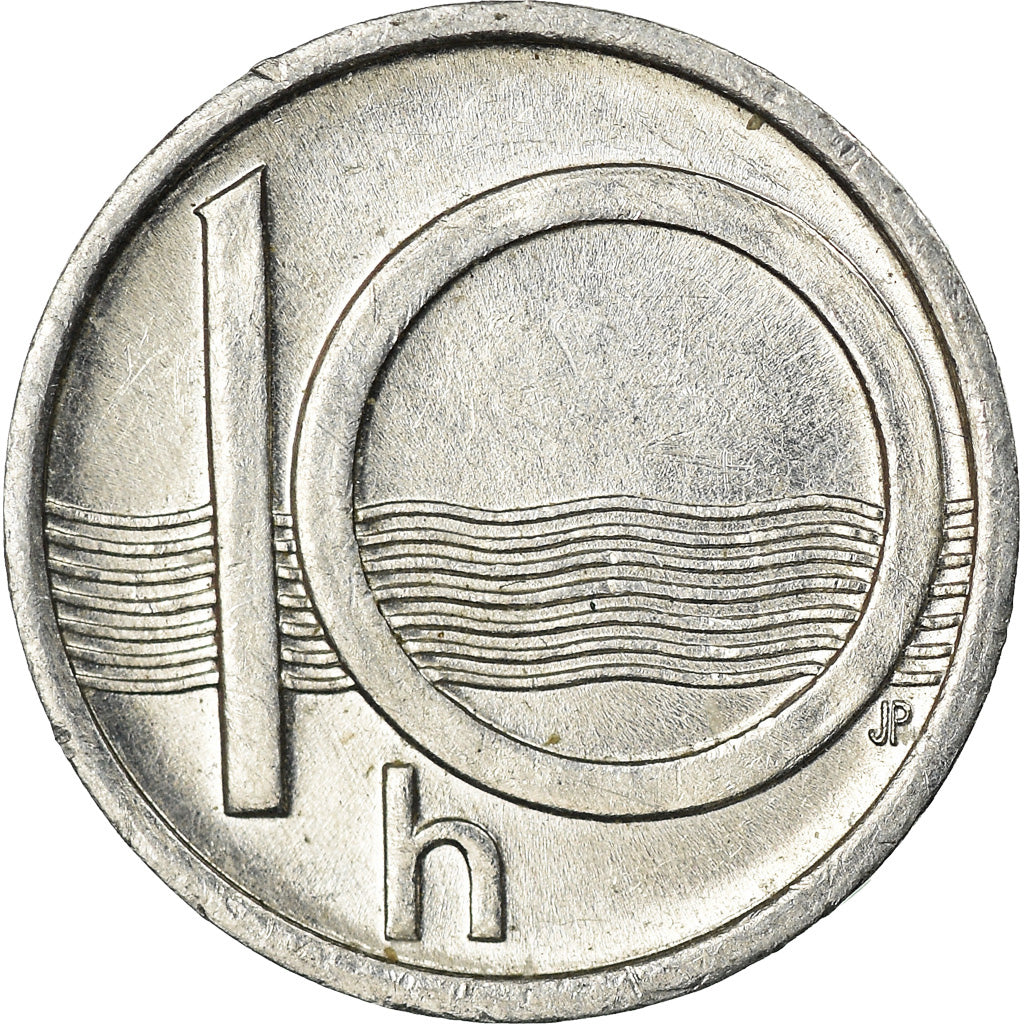 Münze, Tschechische Republik, 10 Haleru, 1998, SS, Aluminium, KM:6