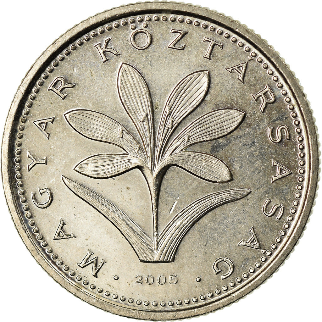 Moneta, Węgry, 2 Forint, 2005, EF(40-45), Miedź-Nikiel, KM:693