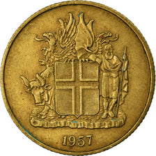 Coin, Iceland, Krona, 1957, EF(40-45), Nickel-brass, KM:12a