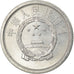 Coin, CHINA, PEOPLE'S REPUBLIC, 2 Fen, 1964, AU(55-58), Aluminum, KM:2