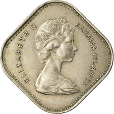 Moneta, Bahamy, Elizabeth II, 15 Cents, 1966, EF(40-45), Miedź-Nikiel, KM:5