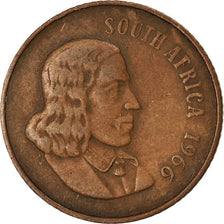 Coin, South Africa, 2 Cents, 1966, EF(40-45), Bronze, KM:66.1