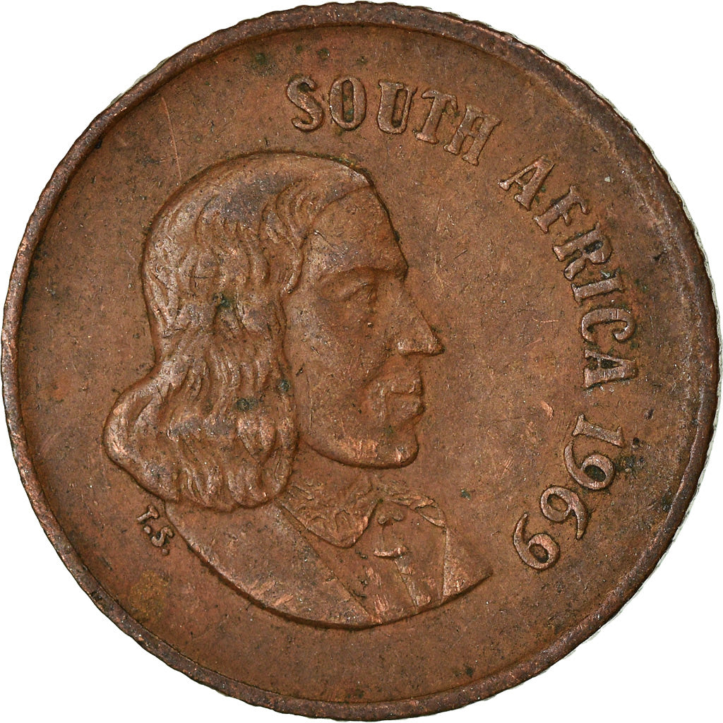 Coin, South Africa, Cent, 1969, EF(40-45), Bronze, KM:65.1