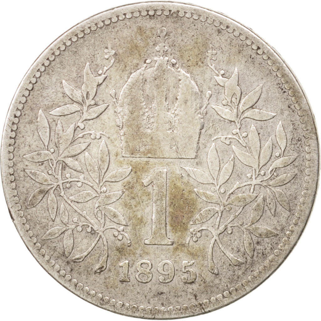AUSTRIA, Corona, 1895, KM #2804, VF(20-25), Silver, 23, 4.86