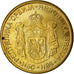 Coin, Serbia, 2 Dinara, 2009, AU(55-58), Nickel-brass, KM:46