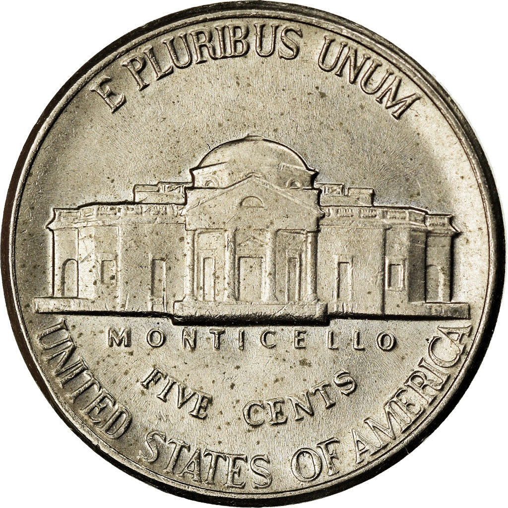 Moneta, USA, Jefferson Nickel, 5 Cents, 1987, U.S. Mint, Philadelphia