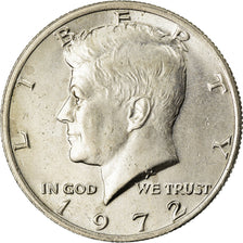 Coin, United States, Kennedy Half Dollar, Half Dollar, 1972, U.S. Mint