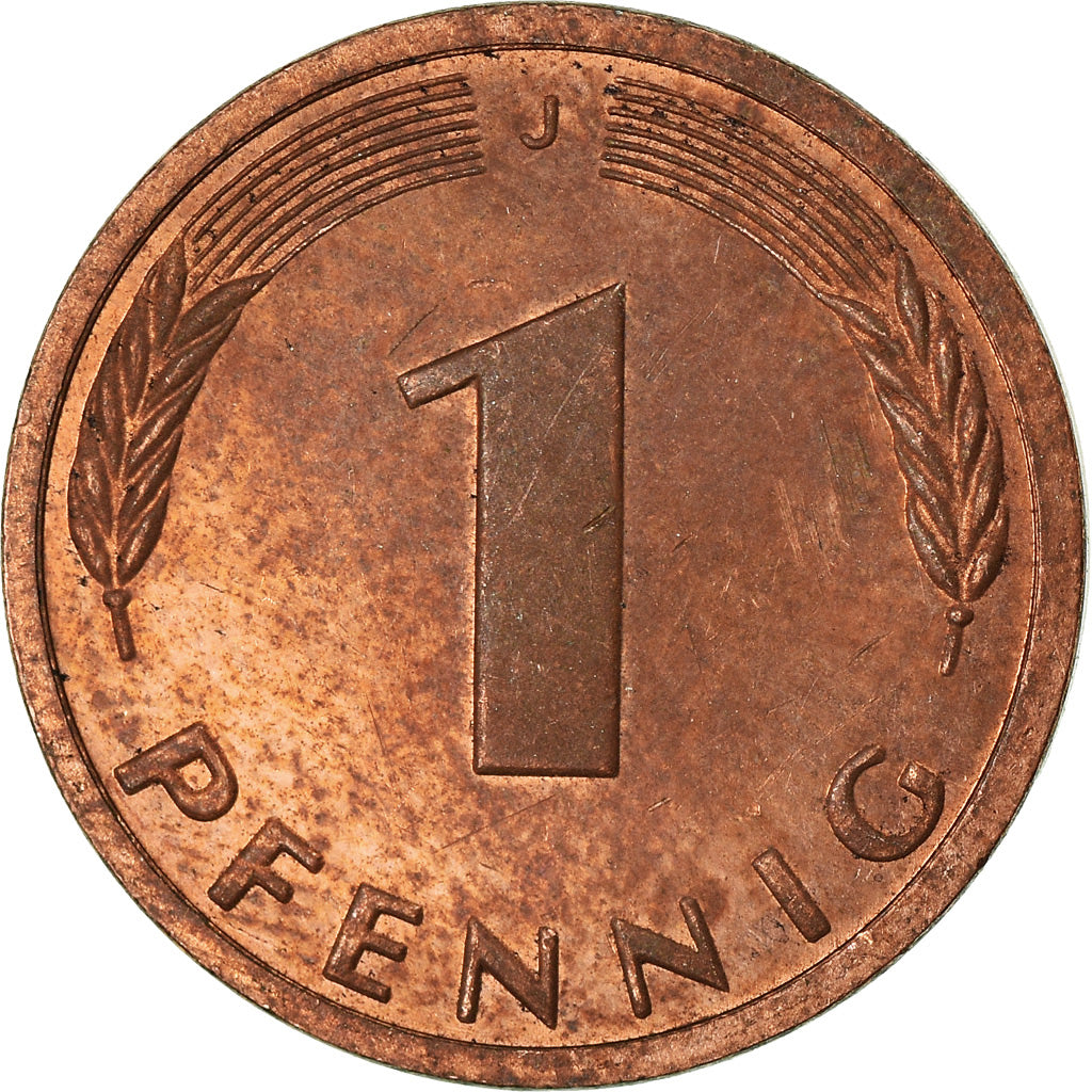 Munten, Federale Duitse Republiek, Pfennig, 1994, Hambourg, ZF, Copper Plated