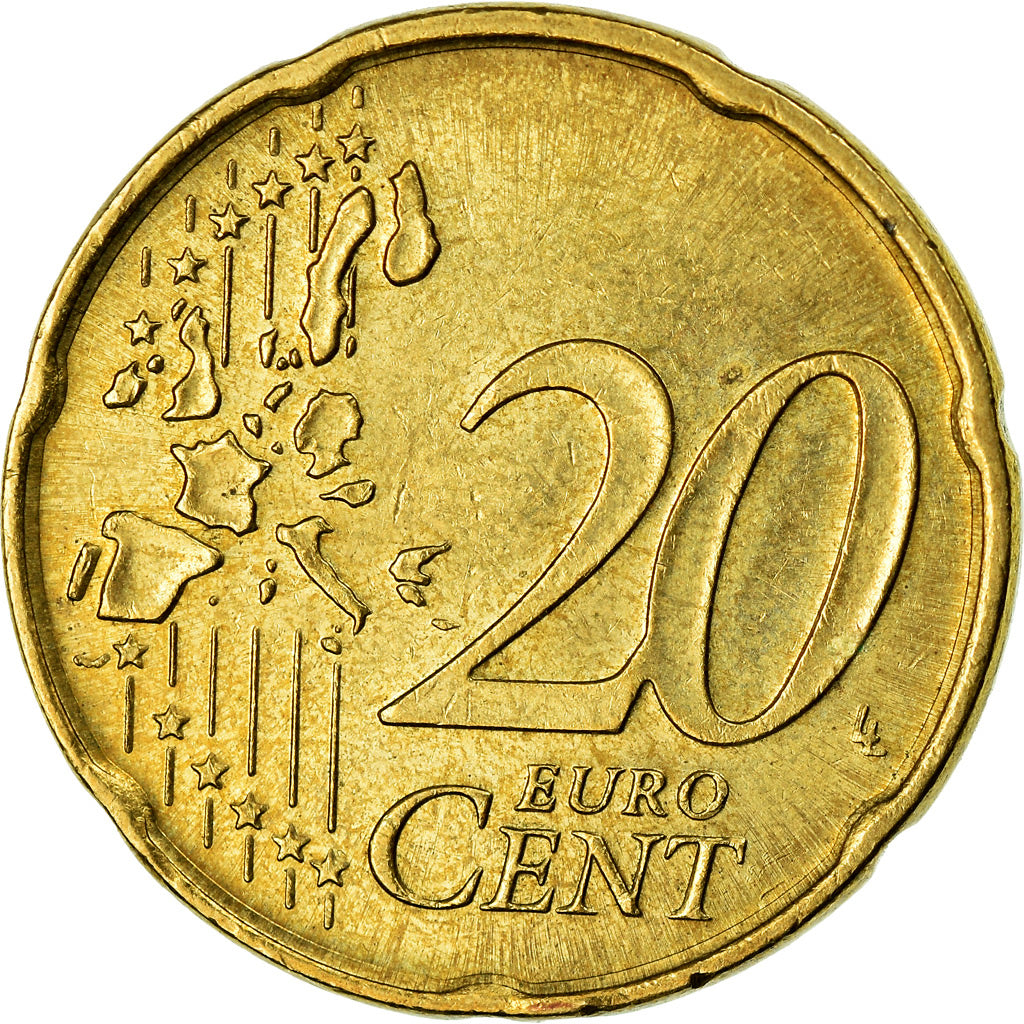 Bundesrepublik Deutschland, 20 Euro Cent, 2005, SS, Messing, KM:211