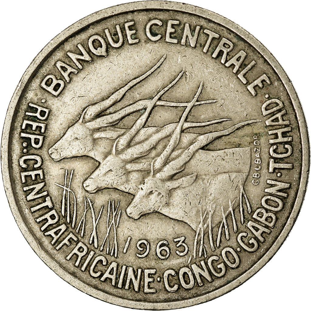 Coin, EQUATORIAL AFRICAN STATES, 50 Francs, 1963, Paris, EF(40-45)