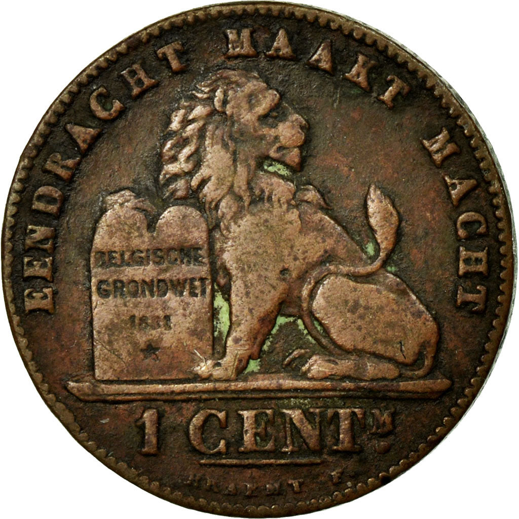 Coin, Belgium, Leopold II, Centime, 1902, EF(40-45), Copper, KM:34.1