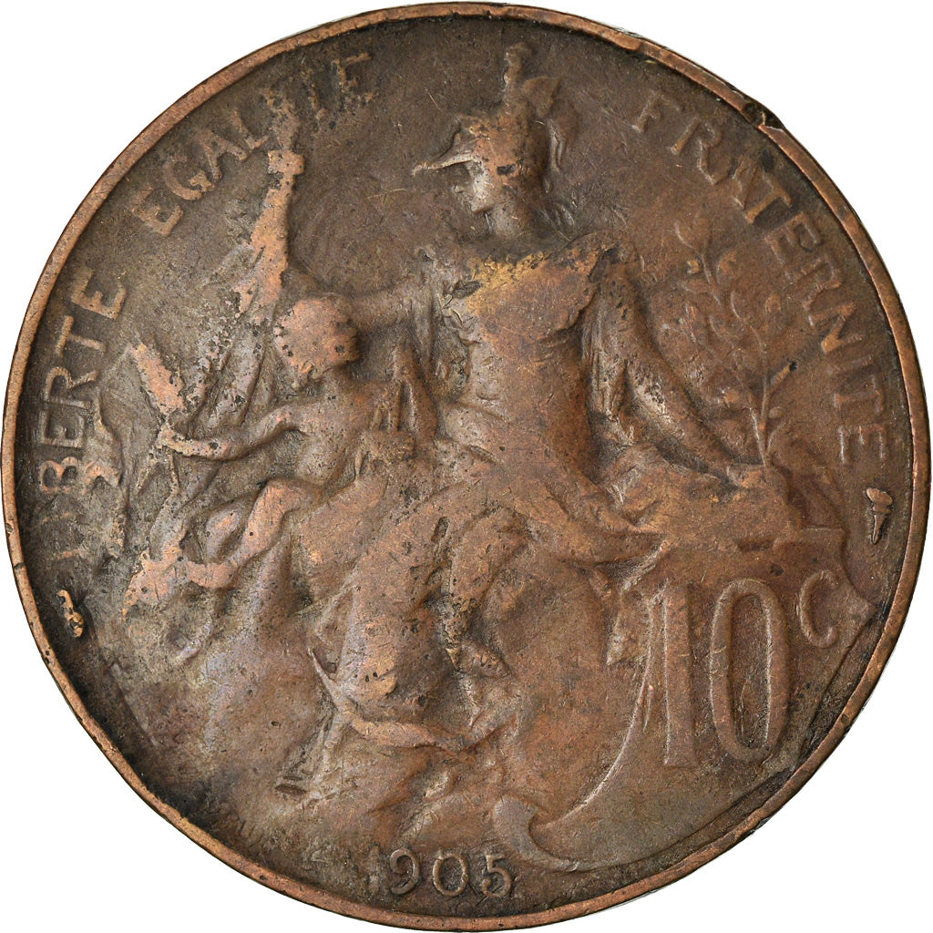 Coin, France, Dupuis, 10 Centimes, 1905, Paris, VF(20-25), Bronze, KM:843