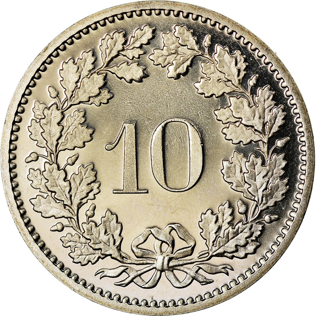 Monnaie, Suisse, 10 Rappen, 1981, Bern, Proof, SPL, Copper-nickel, KM:27