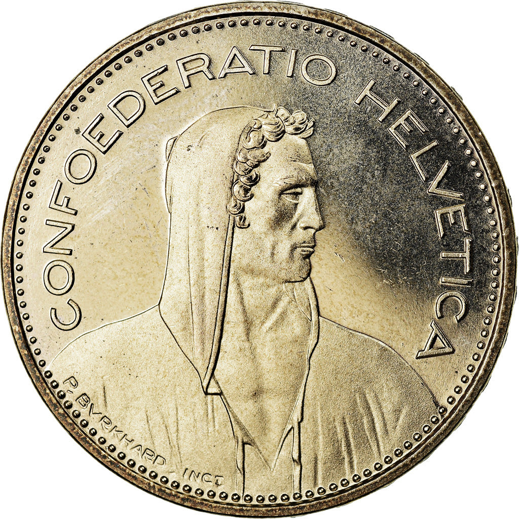 Coin, Switzerland, 5 Francs, 1981, Bern, Proof, MS(63), Copper-nickel, KM:40a.1