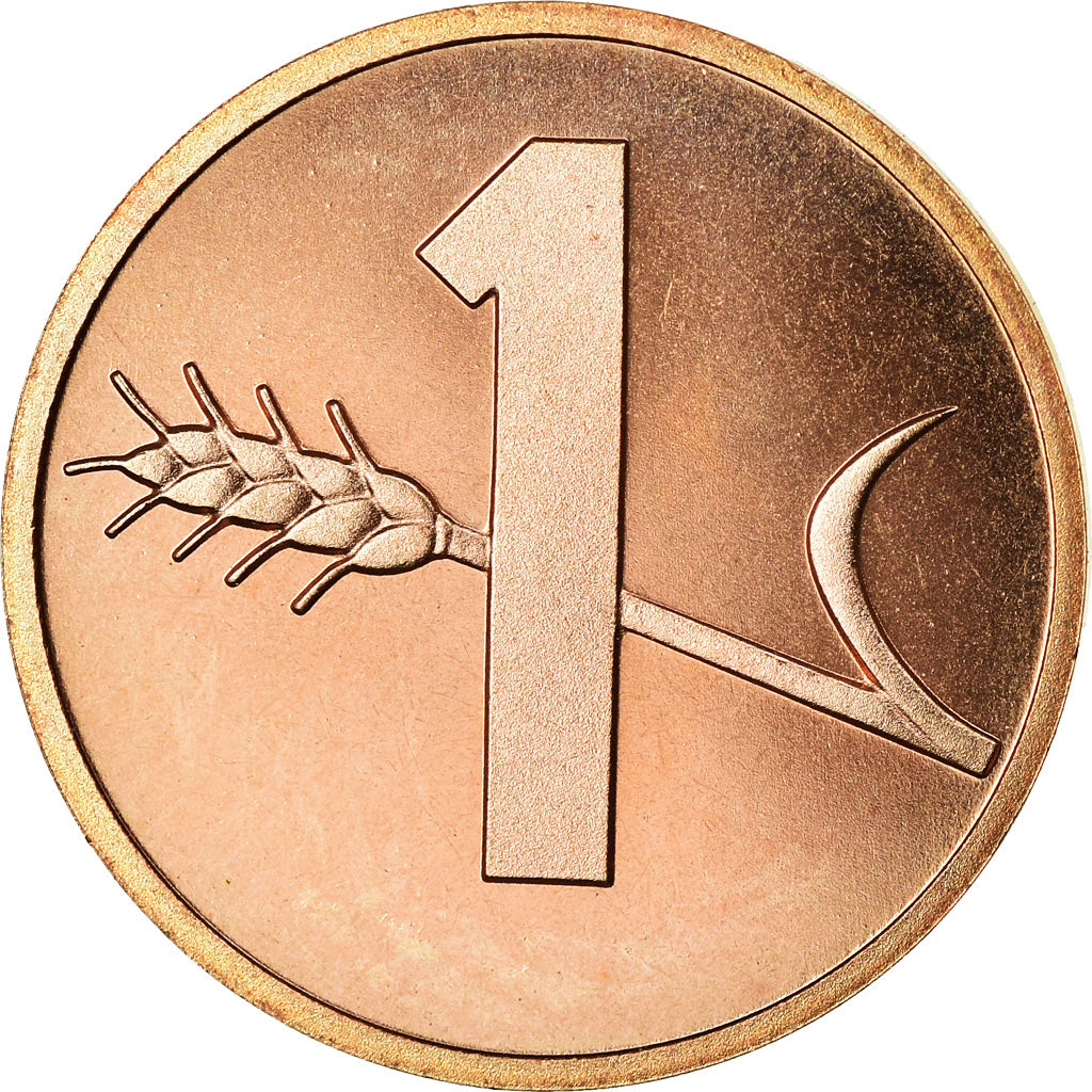 Coin, Switzerland, Rappen, 1982, Bern, Proof / BE, MS(63), Bronze, KM:46