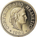Monnaie, Suisse, 10 Rappen, 1982, Bern, Proof / BE, SPL, Copper-nickel, KM:27