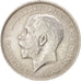 GREAT BRITAIN, Florin, Two Shillings, 1915, KM #817, AU(50-53), Silver, 28.3,...