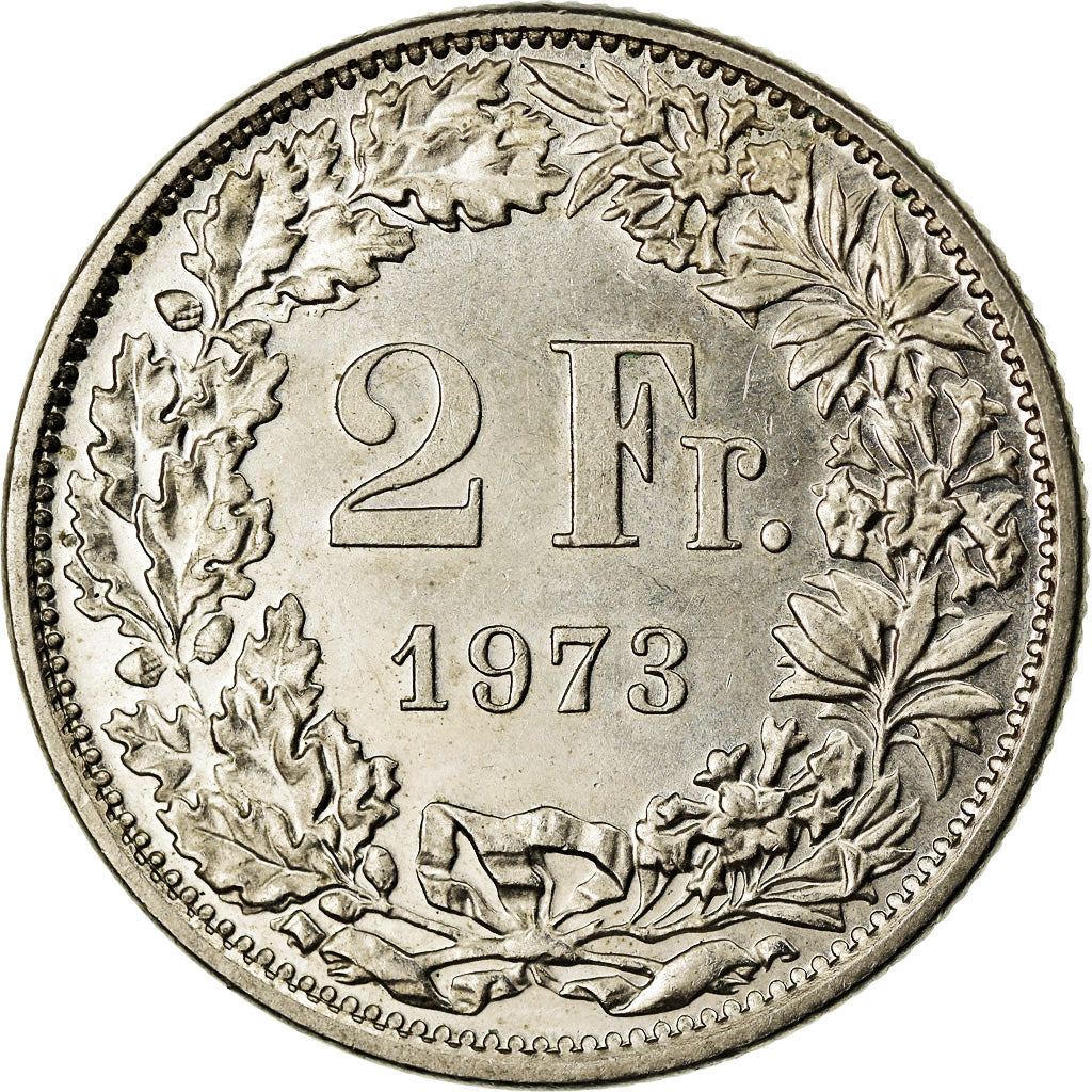 Monnaie, Suisse, 2 Francs, 1973, Bern, SUP, Copper-nickel, KM:21a.1