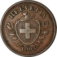Coin, Switzerland, Rappen, 1905, Bern, EF(40-45), Bronze, KM:3.2