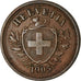 Coin, Switzerland, Rappen, 1905, Bern, EF(40-45), Bronze, KM:3.2