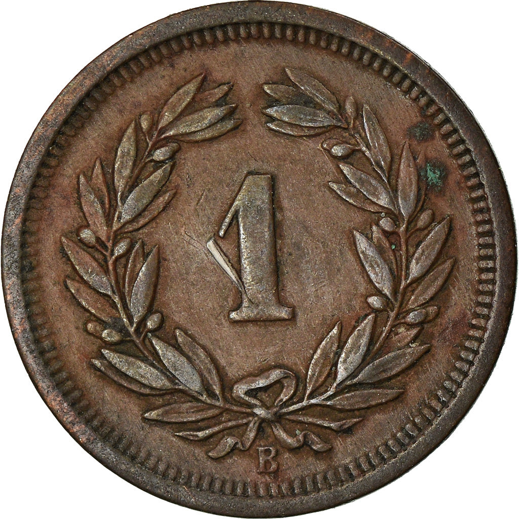 Coin, Switzerland, Rappen, 1905, Bern, EF(40-45), Bronze, KM:3.2