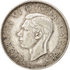 Coin, Great Britain, George VI, Florin, Two Shillings, 1943, AU(50-53), Silver
