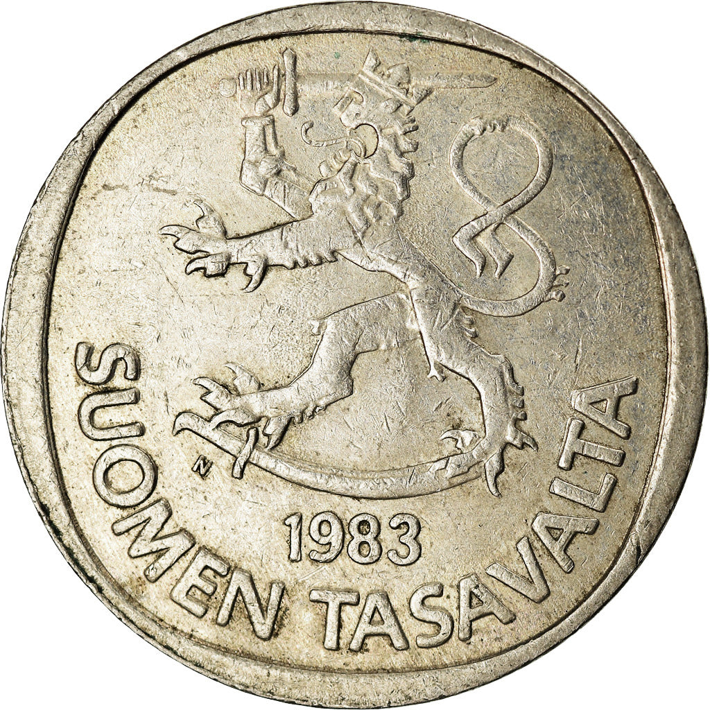 Moeda, Finlândia, Markka, 1983, EF(40-45), Cobre-níquel, KM:49a