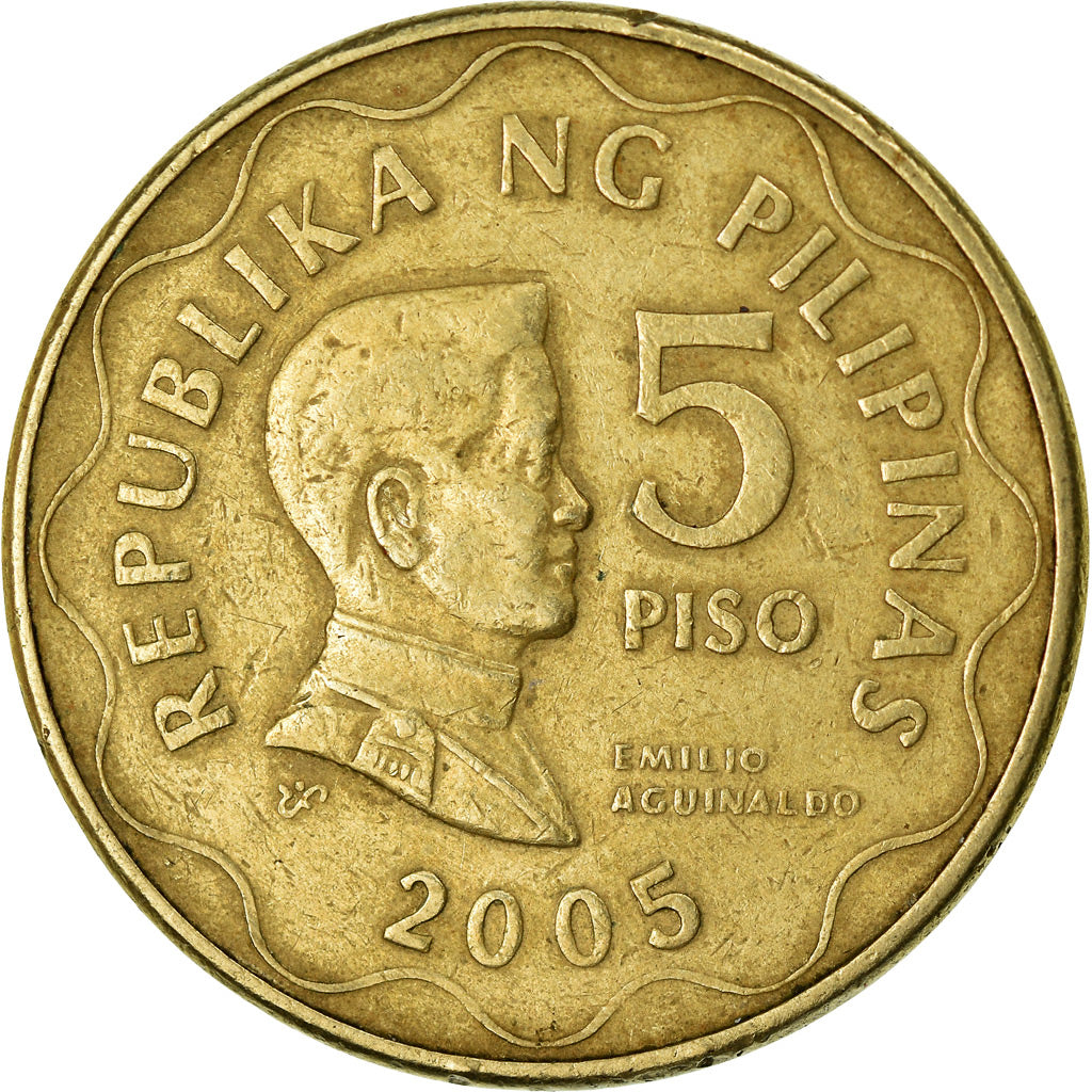 Monnaie, Philippines, 5 Piso, 2005, TTB, Nickel-brass, KM:272