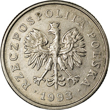 Coin, Poland, Zloty, 1993, Warsaw, EF(40-45), Copper-nickel, KM:282