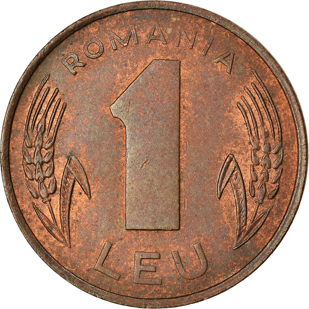 Coin, Romania, Leu, 1993, EF(40-45), Copper Plated Steel, KM:115